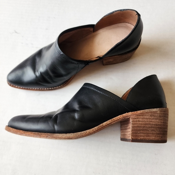 Madewell | Black Leather Ankle Boots, size 9.5 - Picture 3 of 7
